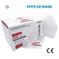 Pack of FFP2 CE 5-layers Face Mask White or Black - EU version of KN95