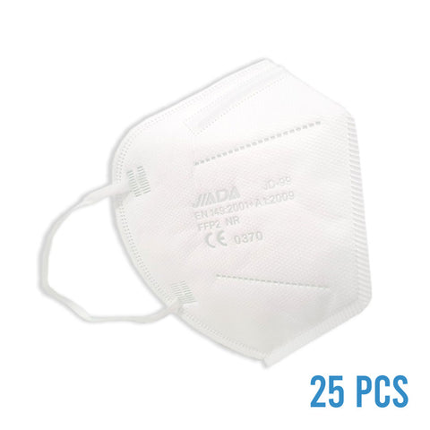 Pack of FFP2 CE 5-layers Face Mask White or Black - EU version of KN95