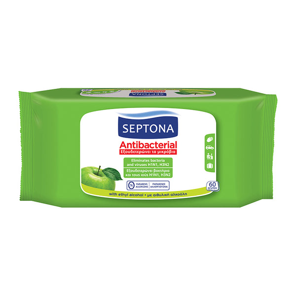 Pack of 60x Antibacterial Wet Wipes